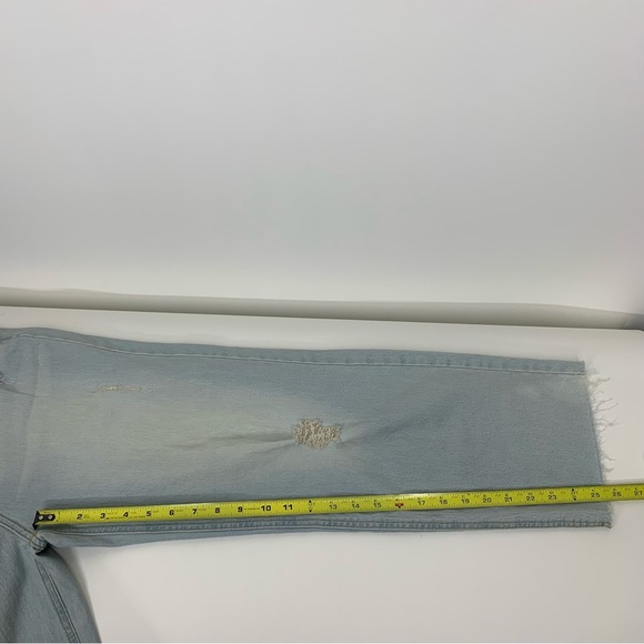 Lauren Conrad Charlotte Flower Embroidered Light Wash Cropped Jeans Nwt Size 8 - Picture 15 of 16